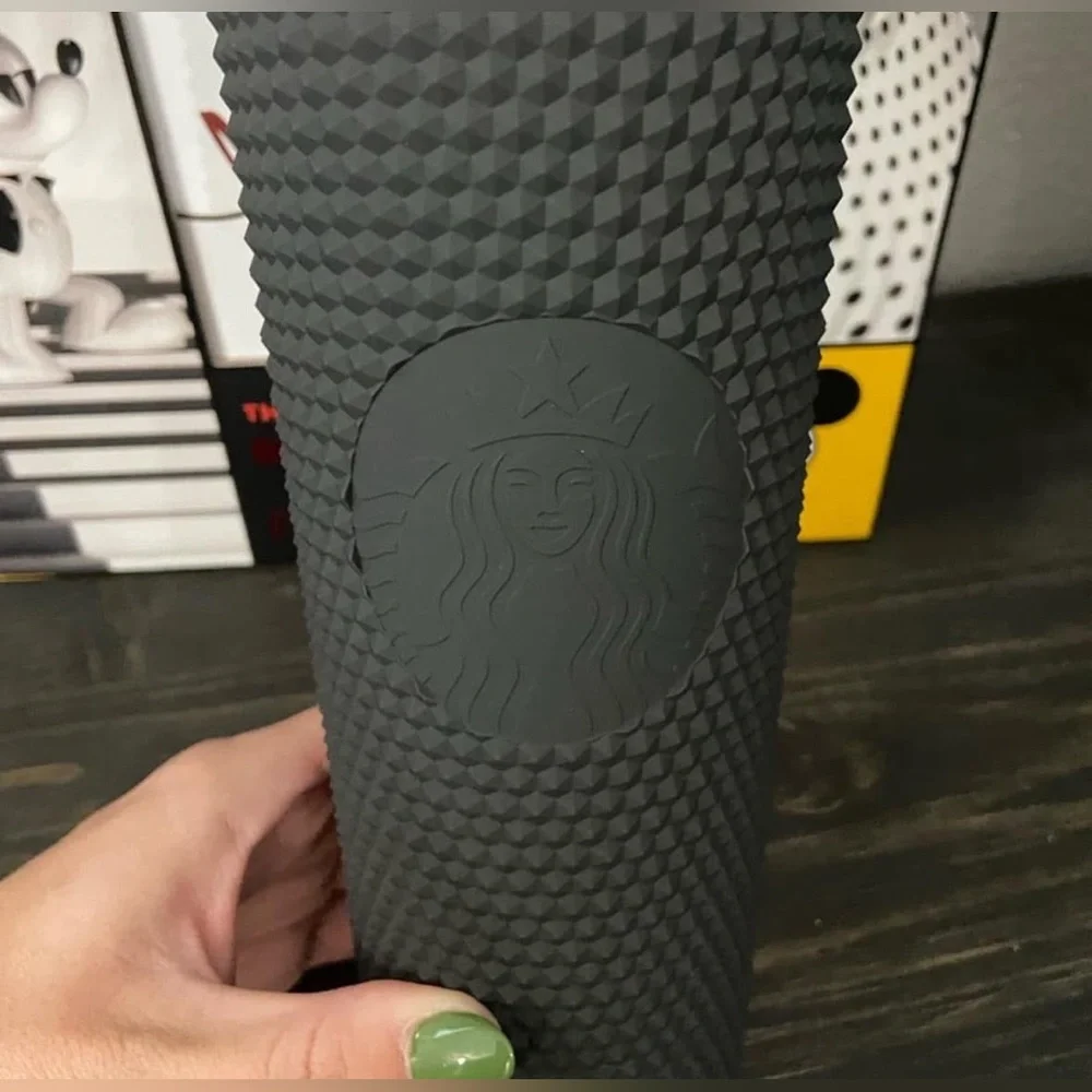 Disney World 50th Anniversary Starbucks Matte Black Tumbler NEW